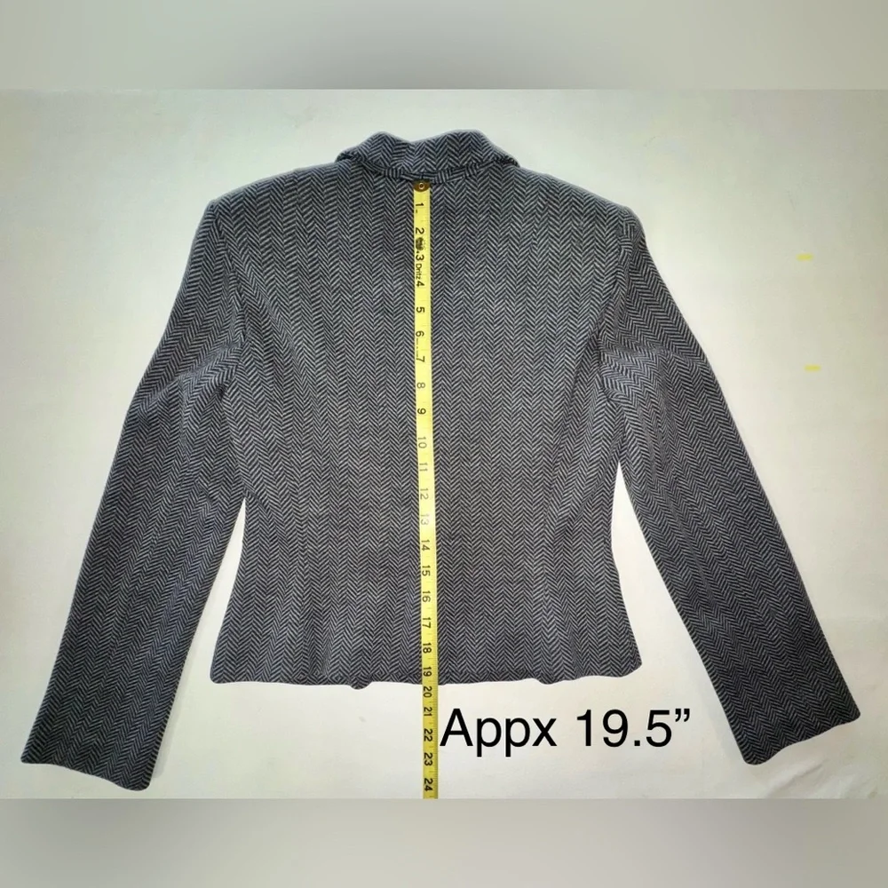 TALBOTS Merino Wool Herringbone Fitted Lined Jacket and Skirt (2P)